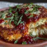 crispy baked chicken parmesan - featured image