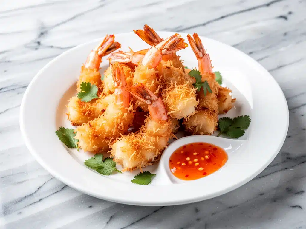 crispy baked coconut shrimp - featured image