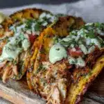 Crockpot Salsa Verde Chicken Tacos - featured image