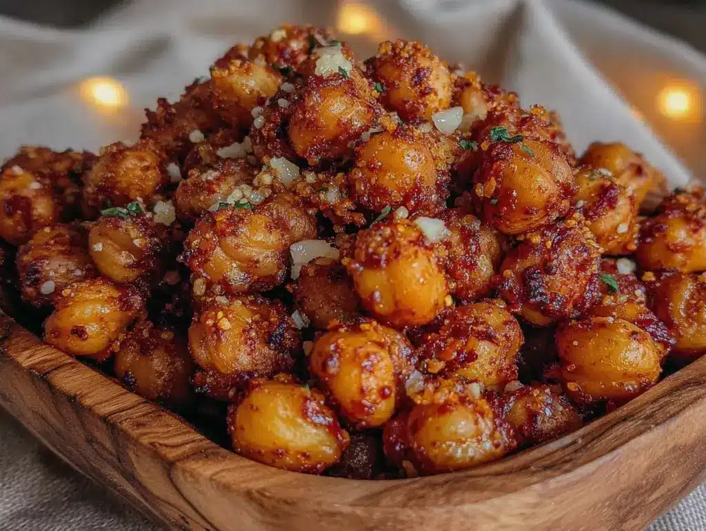 crunchy air fryer chickpeas - featured image