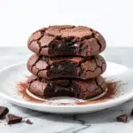 dark chocolate espresso brownie cookies - featured image