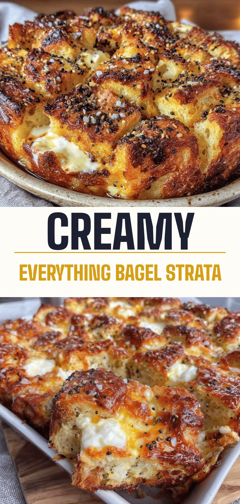 Everything Bagel Strata: 1-Pan Holiday Br 2 everything bagel strata recipe