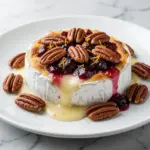 fall baked brie with cranberry orange jam - featured image