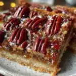 fall brown sugar bourbon pecan pie bars - featured image