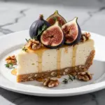 Fall Harvest Fig and Honey Ricotta Cheesecake - featured image