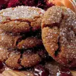 fall molasses ginger cookies - featured image