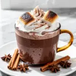 fall toasted marshmallow hot chocolate - featured image