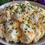 fluffy cottage cheese scrambled eggs - featured image