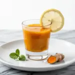 fresh ginger turmeric immunity shot - featured image