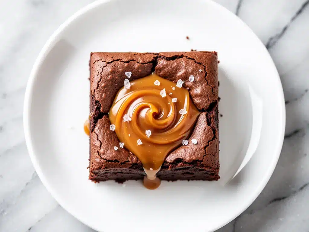 Fudgy Sea Salt Caramel Brownies: Easy Best Dessert 4 fudgy sea salt caramel brownies preparation steps