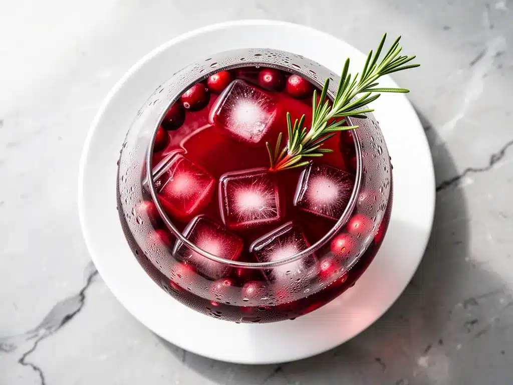 Game Day Spiced Cranberry Bourbon Punch with Rosemary: Best Super Bowl Recipe 4 Game Day Spiced Cranberry Bourbon Punch with Rosemary preparation steps