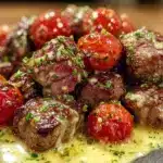garlic butter steak bites - featured image
