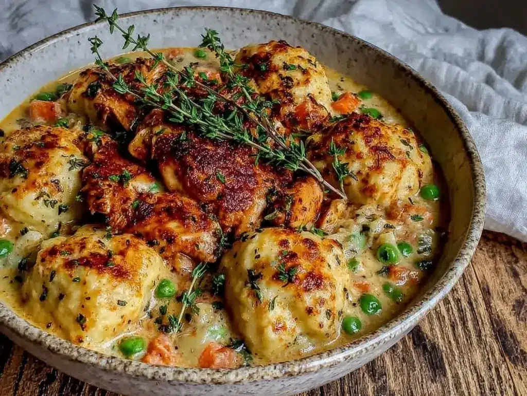 gluten free chicken and dumplings - featured image