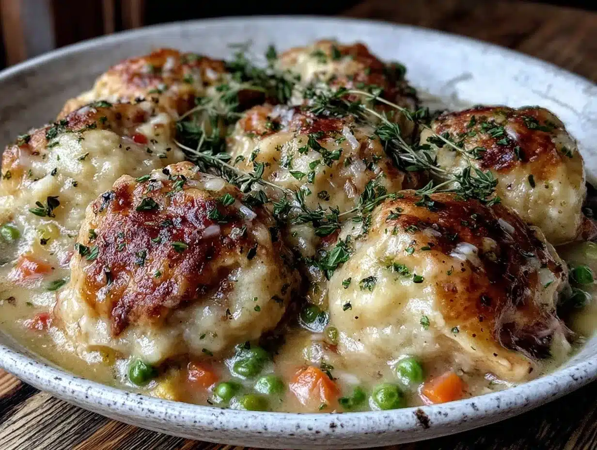 Cozy Fall Chicken and Dumplings: Easy GF & DF Fluffy Herb Biscuits 4 gluten free chicken and dumplings preparation steps