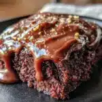 gluten free chocolate sheet cake - featured image