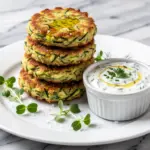 gluten-free zucchini fritters - featured image