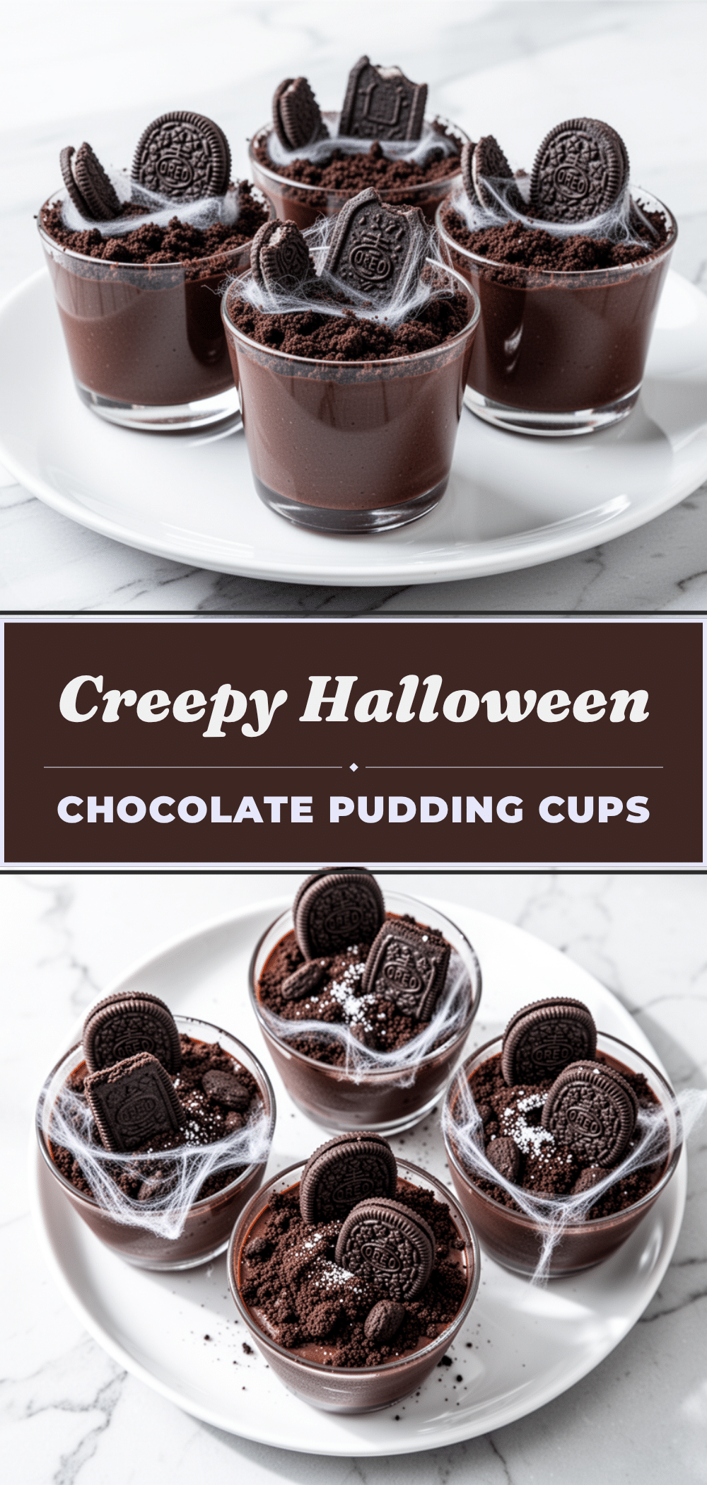 Halloween Graveyard Chocolate Pudding Cups: Easy No-Bake Recipe 5 halloween graveyard chocolate pudding cups recipe