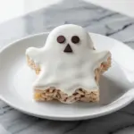 Halloween Marshmallow Ghost Rice Krispie Treats - featured image