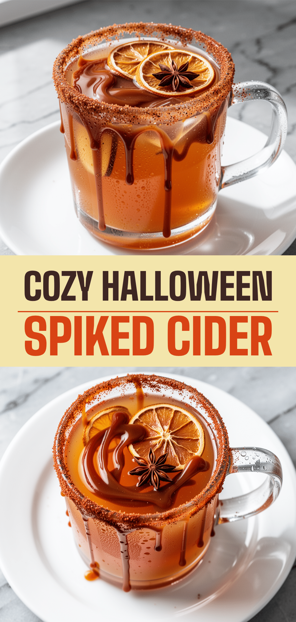 Halloween Spiked Caramel Apple Cider: 5-Step Spooky Sling 5 Halloween Spiked Caramel Apple Cider recipe