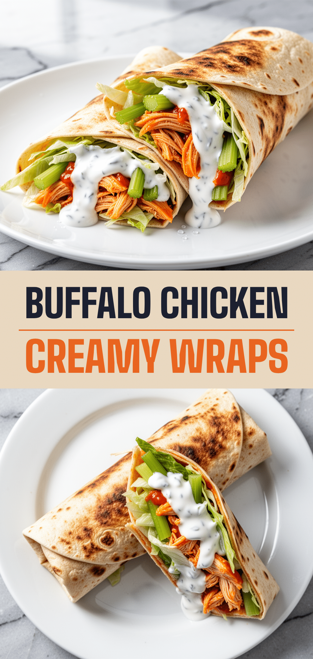 High-Protein Buffalo Chicken Wraps: 5 Easy Weeknight Meals 5 High-Protein Buffalo Chicken Wraps recipe