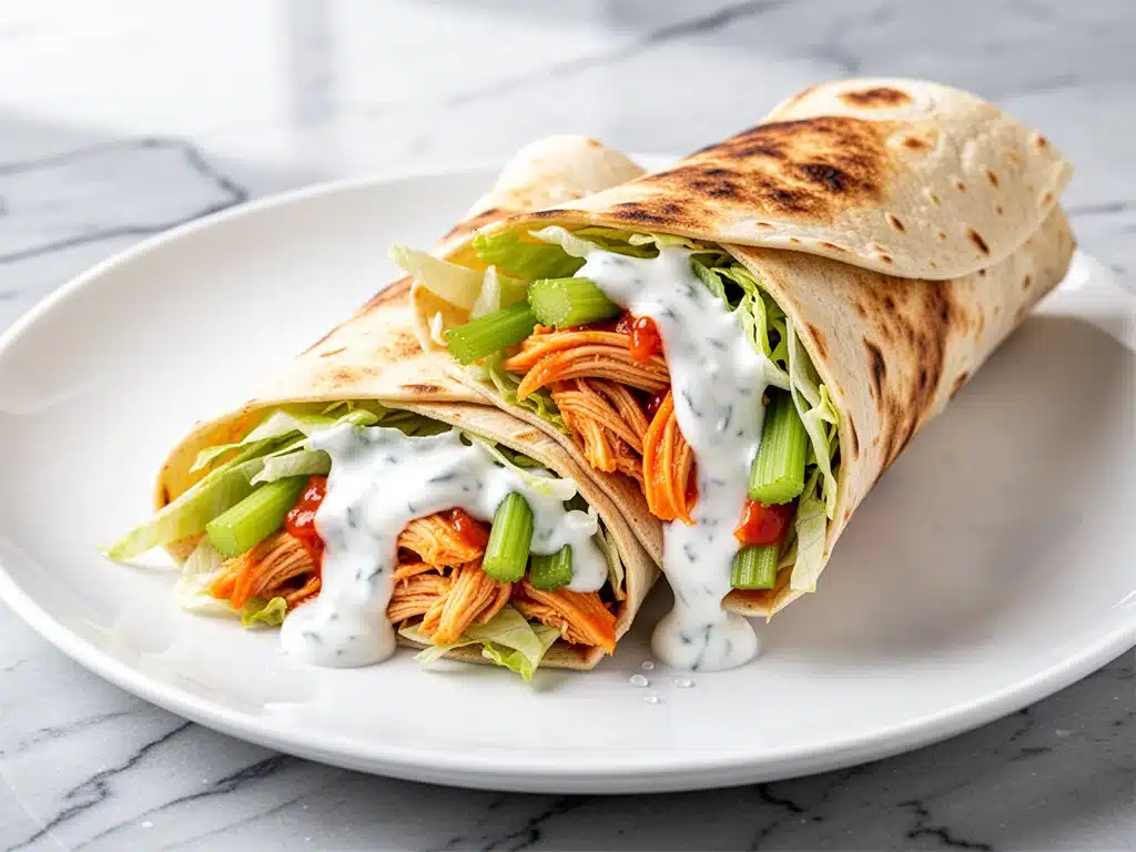 Home 1 High-Protein Buffalo Chicken Wraps - featured image