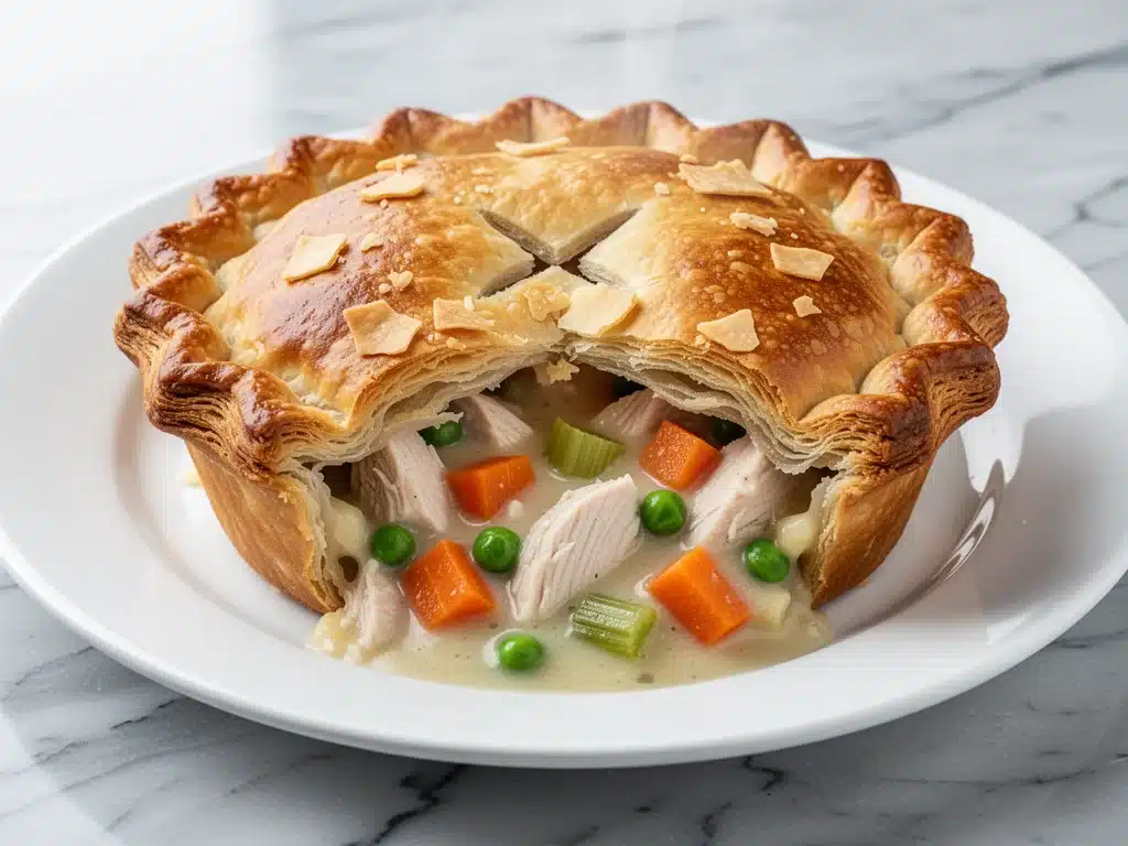 homemade chicken pot pie - featured image