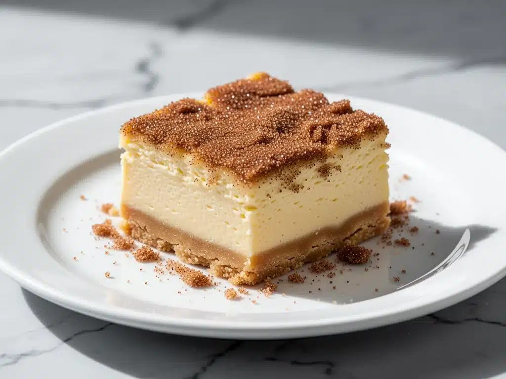 Homemade Churro Cheesecake Bars - featured image