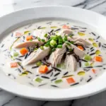 Instant Pot Creamy Chicken and Wild Rice Soup - featured image