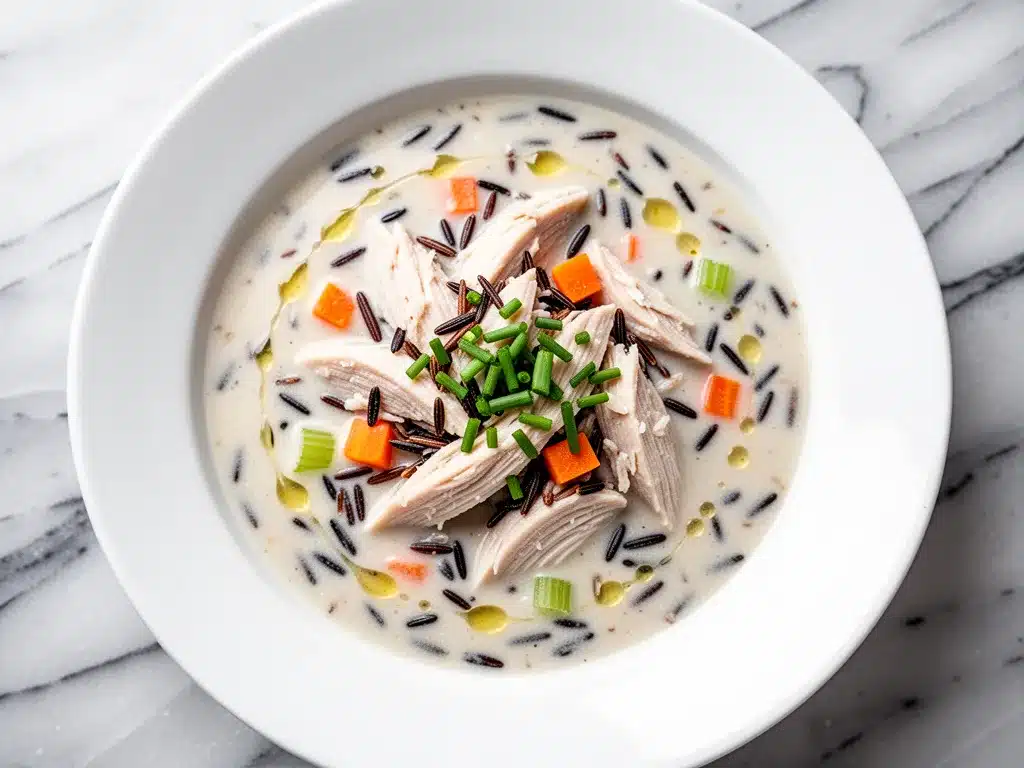 Instant Pot Creamy Chicken and Wild Rice Soup: 30-Minute Easy Recipe 4 Instant Pot Creamy Chicken and Wild Rice Soup preparation steps