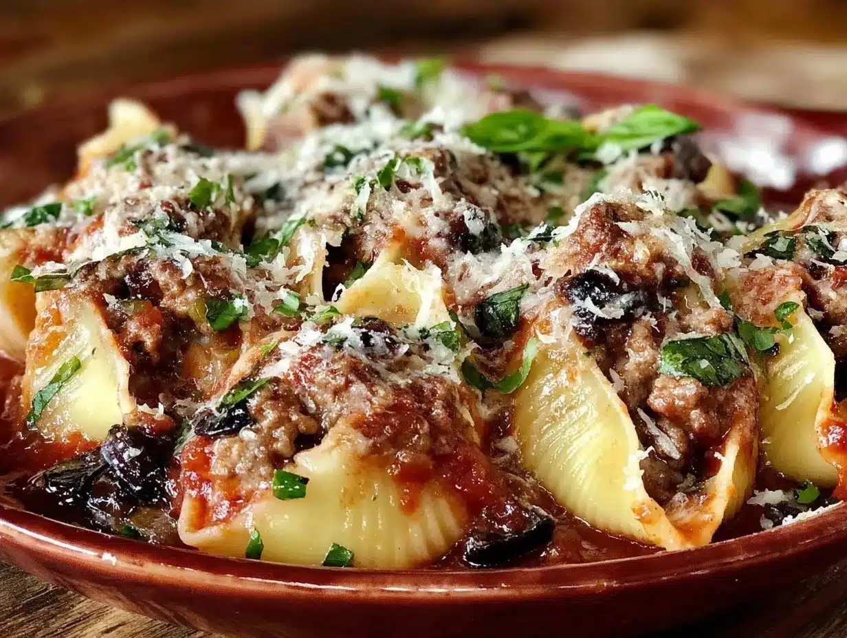 Fall Italian Sausage Stuffed Shells: The Best 1-Pot Easy Dinner 4 italian sausage stuffed shells preparation steps