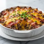 Keto Bacon Cheeseburger Casserole - featured image