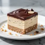keto peanut butter chocolate cheesecake bars - featured image