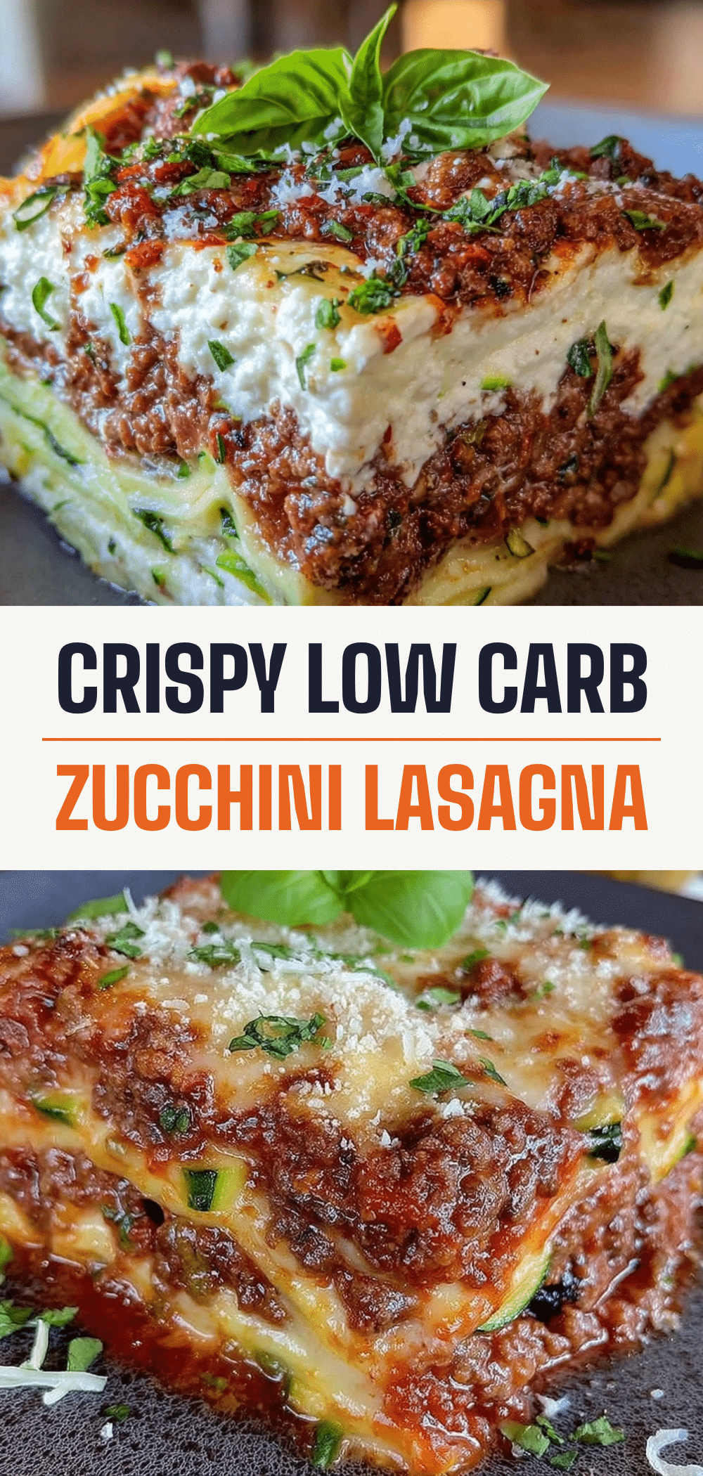 Low-Carb Zucchini Lasagna: 3-Ingredient Herbed Ricotta Beef 5 Low-Carb Zucchini Lasagna recipe
