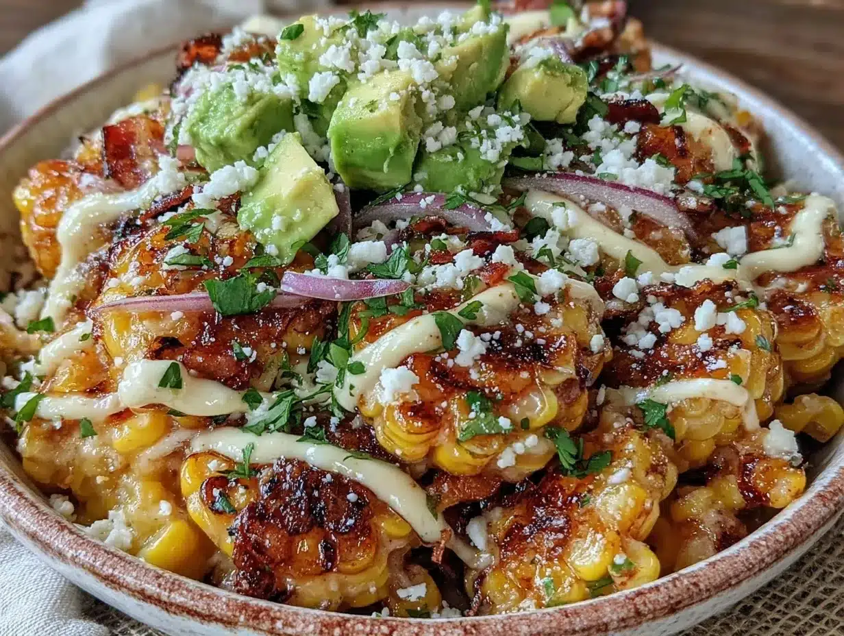Mexican Esquites: Best Chili Lime Recipe for Self Care 4 Mexican Esquites with Chili Lime Crema preparation steps