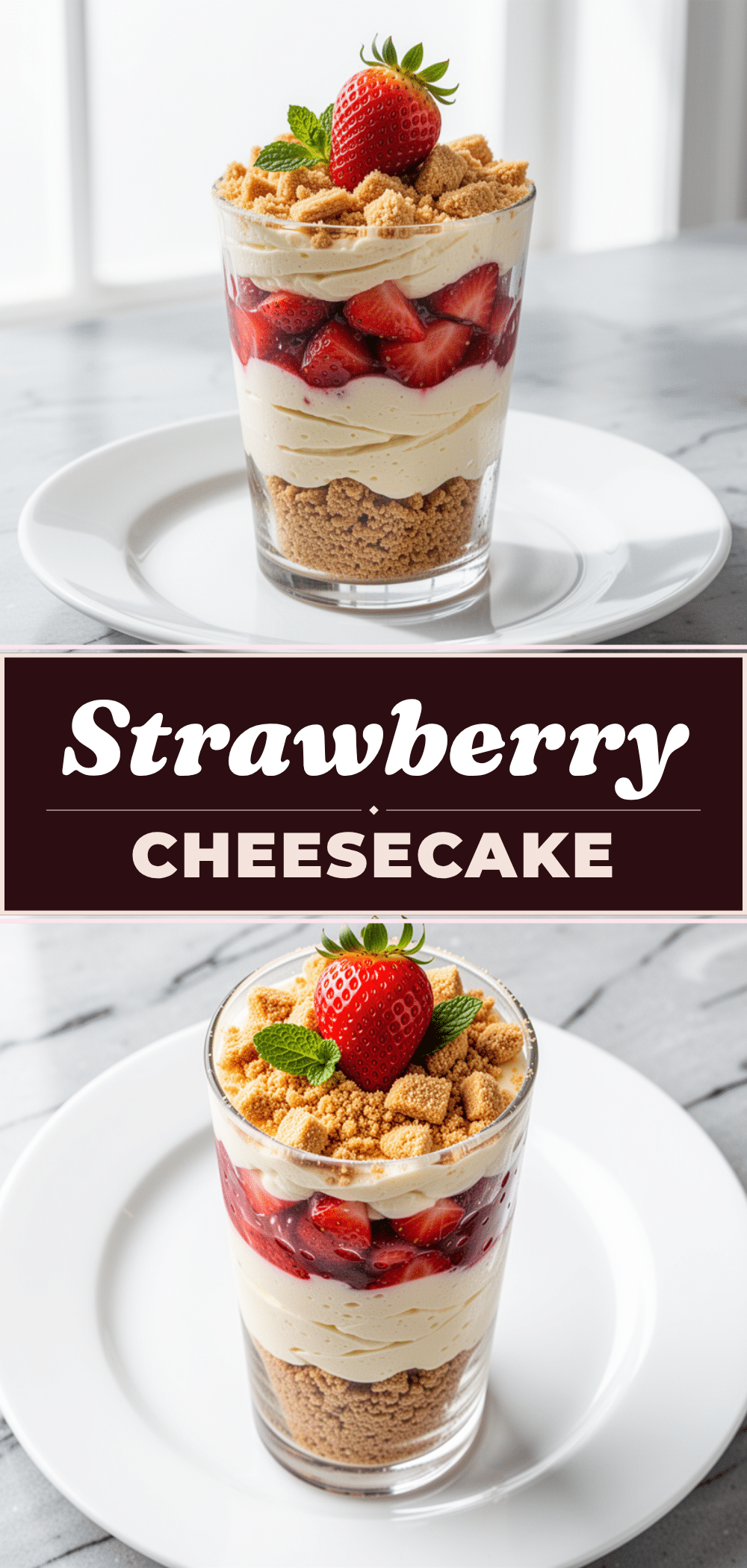 No-Bake Strawberry Cheesecake Parfaits: Easy 10-Minute Dessert 5 no-bake strawberry cheesecake parfaits recipe