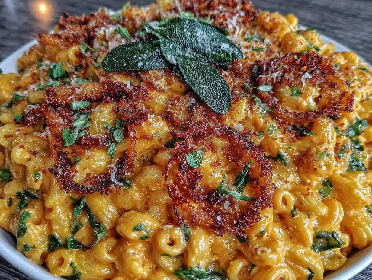 Creamy Pumpkin Alfredo Pasta: Easy Crispy Sage 4 pumpkin alfredo pasta preparation steps
