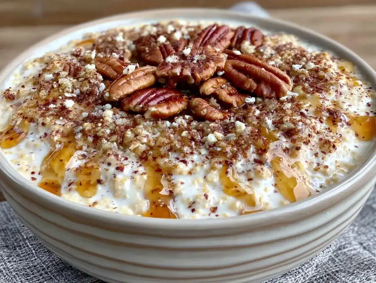 Pumpkin Spice Overnight Oats: 5 Min Prep 4 pumpkin spice overnight oats preparation steps