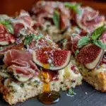 roasted fig and prosciutto flatbread - featured image