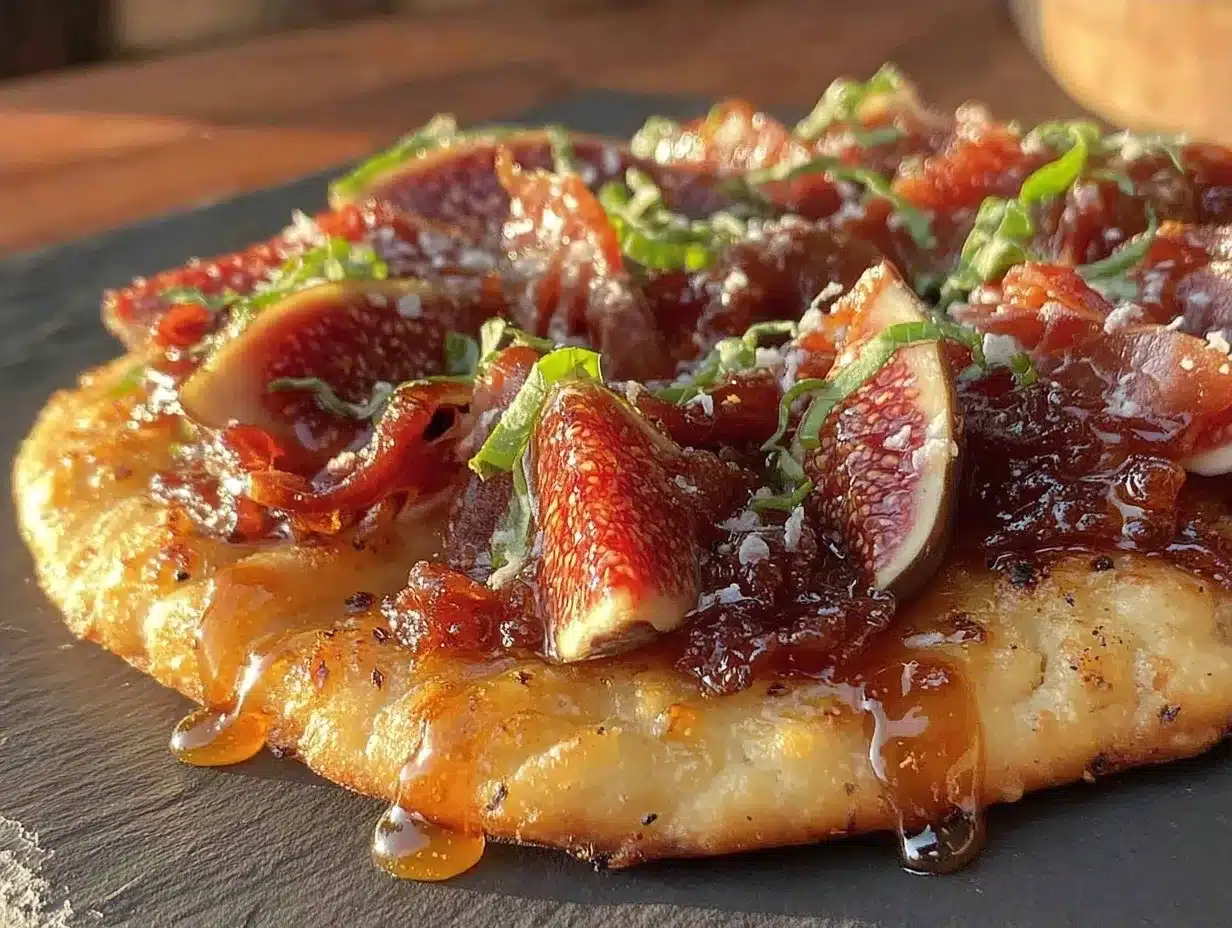 Roasted Fig and Prosciutto Flatbread: Best Easy Appetizer 4 roasted fig and prosciutto flatbread preparation steps