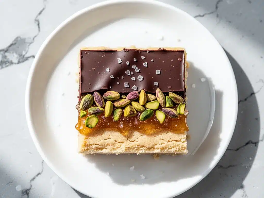 Salted Honey Pistachio Shortbread Bars: Best Easy Recipe 4 salted honey pistachio shortbread bars preparation steps