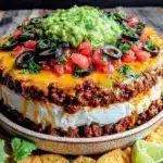 seven layer taco dip - featured image