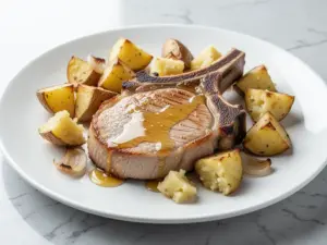 Sheet Pan Honey Mustard Pork Chops - featured image