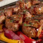 sheet pan sausage and peppers - featured image
