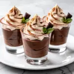 silky chocolate mousse cups - featured image