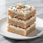 soft frosted sugar cookie bars - featured image