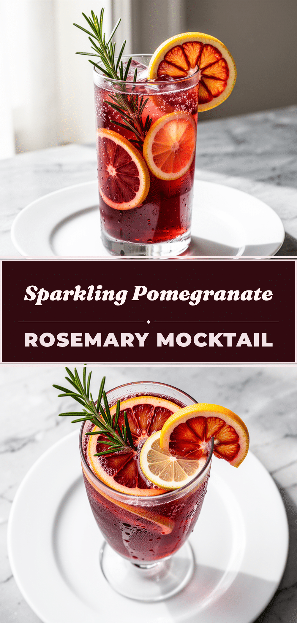 Sparkling Pomegranate Rosemary Mocktail: 3-Ingredient Drink 5 sparkling pomegranate rosemary mocktail recipe