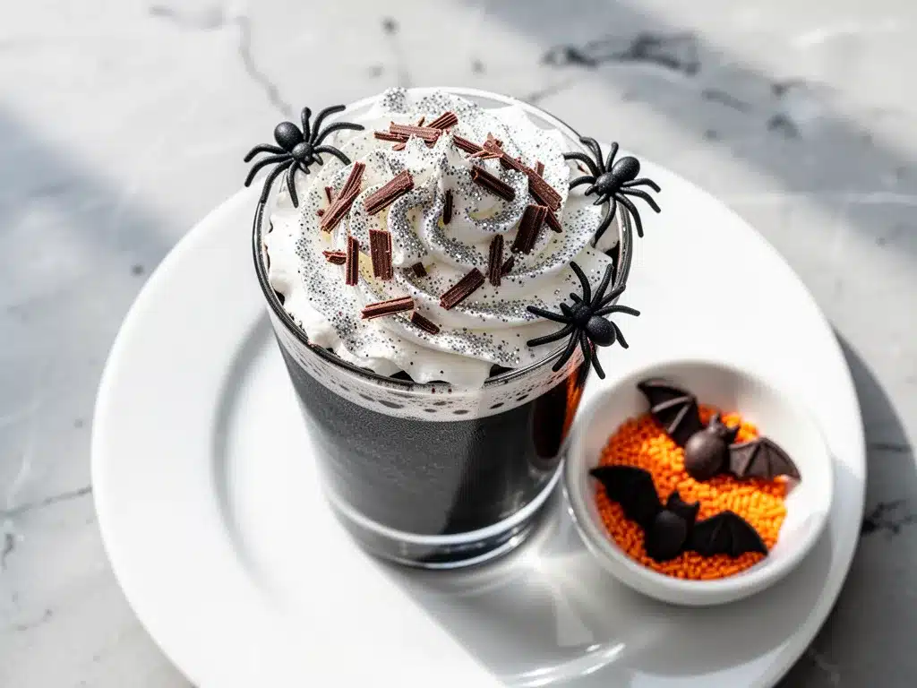 Spooky Black Cocoa Latte: 3-Step Halloween Coffee 4 spooky black cocoa latte preparation steps