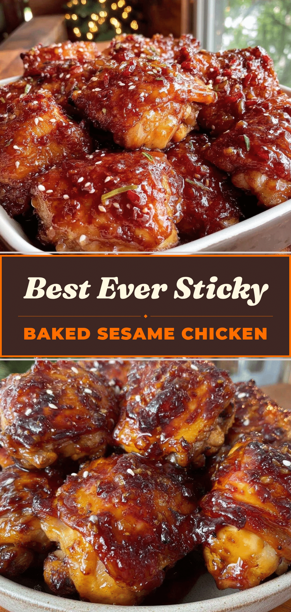 Sticky Baked Sesame Chicken Thighs: Kids Help Make 5 sticky baked sesame chicken thighs recipe