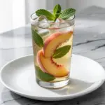 sugar-free peach green tea refresher - featured image