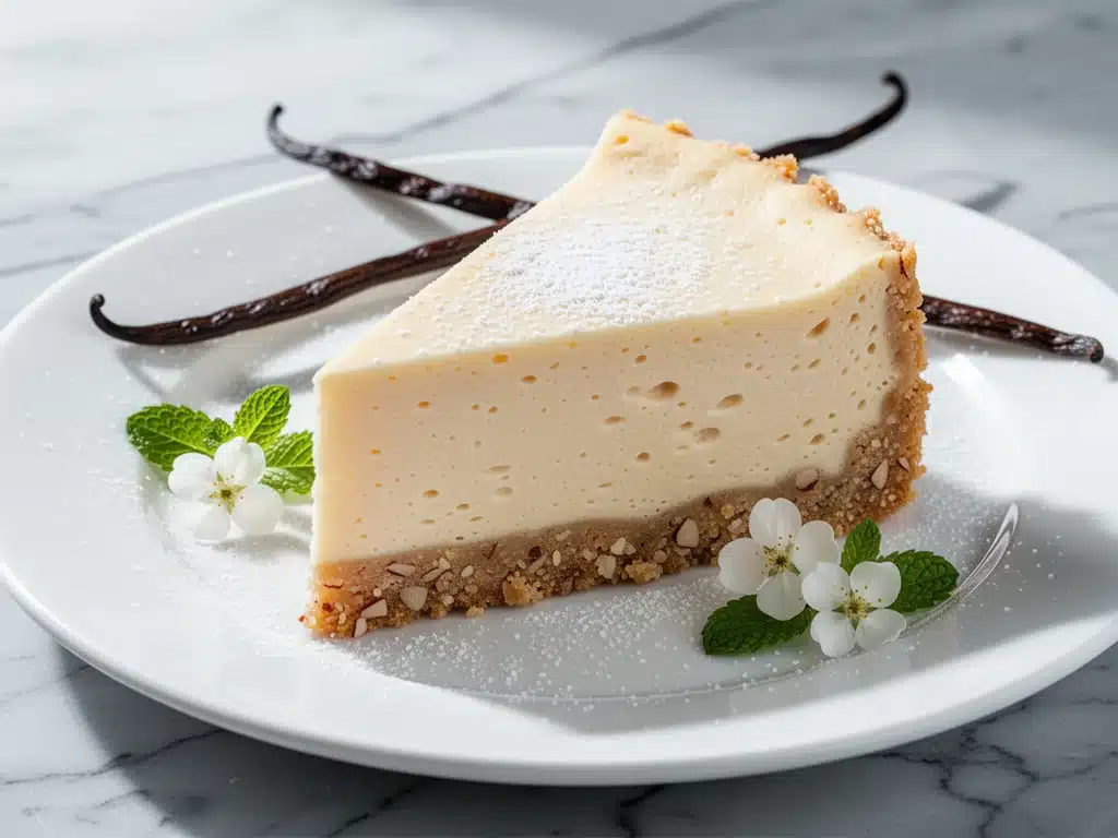 sugar-free vanilla cheesecake - featured image